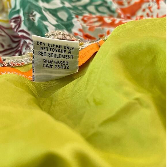 Boho Festival Silk Blend Gypsy Midi Skirt Devoré Velvet Cynthia Steffe Size 16 - Picture 11 of 14